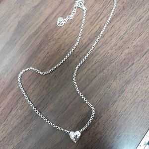 Jai Sterling Silver symbols of love heart necklace